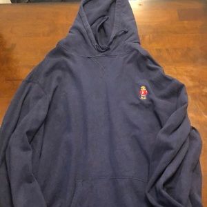 Navy Blue Polo Hoodie